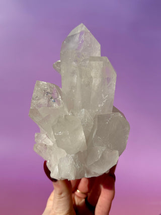 ROCK CRYSTAL CLUSTER - A QUALITY (8) Cluster The Crystal Avenues 