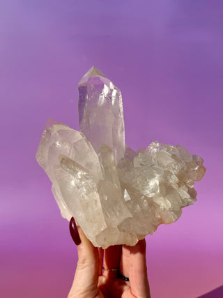 ROCK CRYSTAL CLUSTER - A QUALITY (9) Cluster The Crystal Avenues 