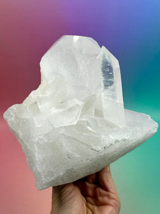 ROCK CRYSTAL CLUSTER - A-Quality from Brazil (11) Cluster The Crystal Avenues 