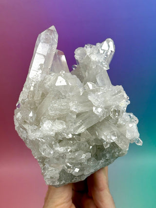 ROCK CRYSTAL CLUSTER - A-Quality from Brazil (4) Cluster The Crystal Avenues 