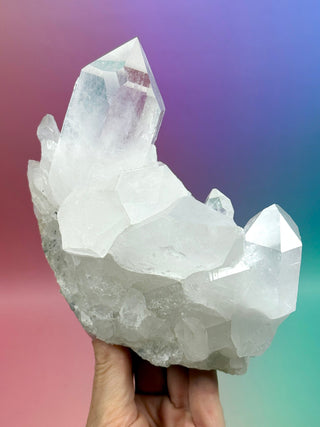 ROCK CRYSTAL CLUSTER - A-Quality from Brazil (9) Cluster The Crystal Avenues 