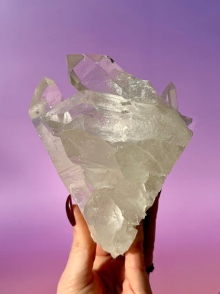 ROCK CRYSTAL CLUSTER - AA QUALITY (2) Cluster The Crystal Avenues 