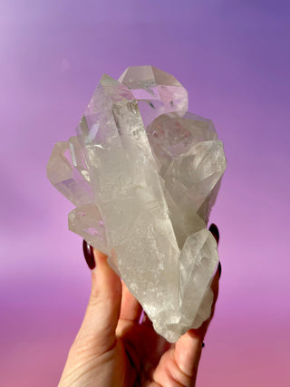 ROCK CRYSTAL CLUSTER - AA QUALITY (2) Cluster The Crystal Avenues 
