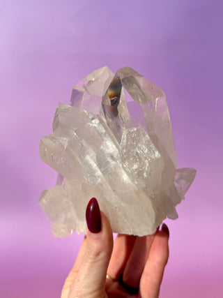 ROCK CRYSTAL CLUSTER - AA QUALITY (2) Cluster The Crystal Avenues 