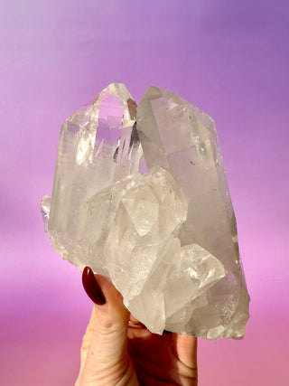 ROCK CRYSTAL CLUSTER - AA QUALITY (2) Cluster The Crystal Avenues 