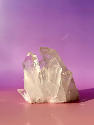 ROCK CRYSTAL CLUSTER - AA QUALITY (2) Cluster The Crystal Avenues 