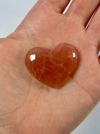 ROSE CALCITE HEART (1) The Crystal Avenues 