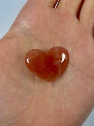 ROSE CALCITE HEART (10) The Crystal Avenues 