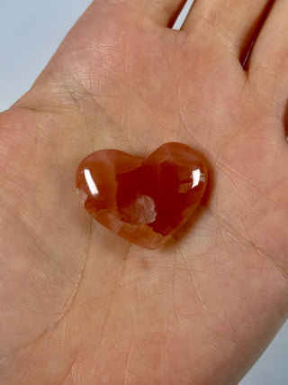 ROSE CALCITE HEART (10) The Crystal Avenues 