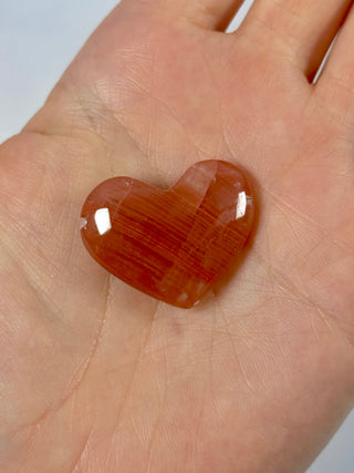 ROSE CALCITE HEART (6) The Crystal Avenues 
