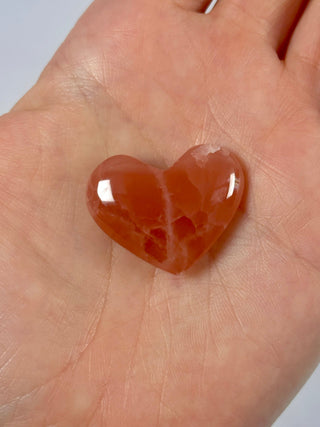 ROSE CALCITE HEART (8) The Crystal Avenues 