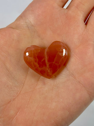 ROSE CALCITE HEART (8) The Crystal Avenues 
