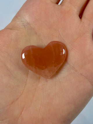 ROSE CALCITE HEART (9) The Crystal Avenues 