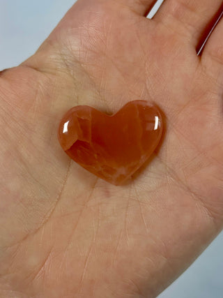 ROSE CALCITE HEART (9) The Crystal Avenues 