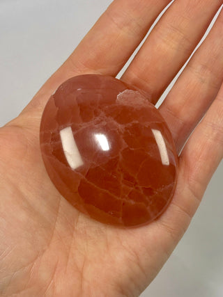 ROSE CALCITE PALM STONE (2) The Crystal Avenues 