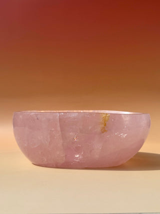 ROSE QUARTZ BOWL - EXCLUSIVE QUALITY (B) The Crystal Avenues 