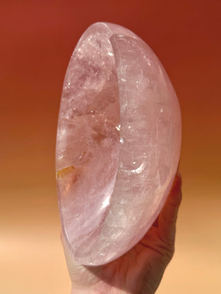 ROSE QUARTZ BOWL - EXCLUSIVE QUALITY (B) The Crystal Avenues 