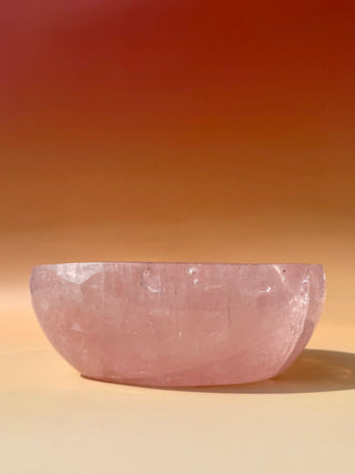 ROSE QUARTZ BOWL - EXCLUSIVE QUALITY (B) The Crystal Avenues 