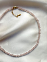 Indlæs billede til gallerivisning ROSE QUARTZ CHOKER NECKLACE Necklace The Crystal Avenues 
