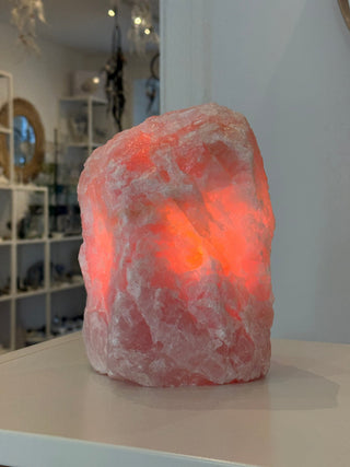 ROSE QUARTZ LAMP - 6.6KG (4) tumble stone The Crystal Avenues 