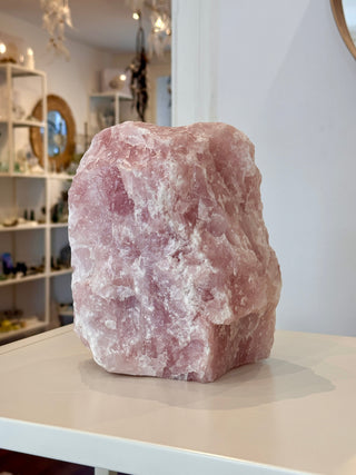 ROSE QUARTZ LAMP - 6.8KG (3) tumble stone The Crystal Avenues 