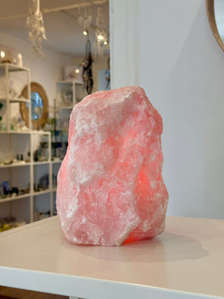 ROSE QUARTZ LAMP - 6.8KG (3) tumble stone The Crystal Avenues 