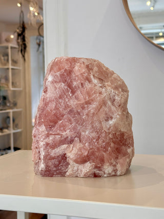 ROSE QUARTZ LAMP - 7.9KG (2) tumble stone The Crystal Avenues 