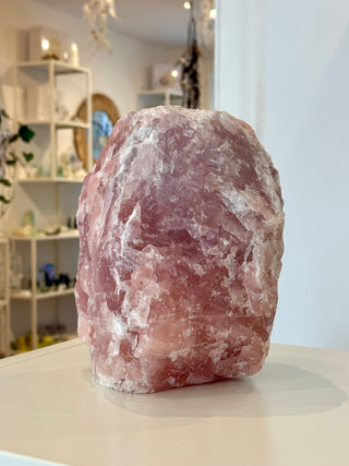 ROSE QUARTZ LAMP - 7KG (5) tumble stone The Crystal Avenues 
