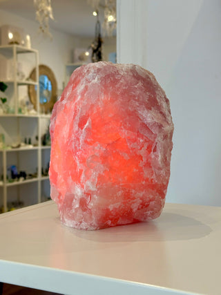 ROSE QUARTZ LAMP - 7KG (5) tumble stone The Crystal Avenues 