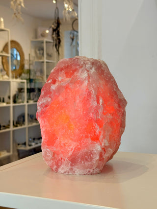 ROSE QUARTZ LAMP - 7KG (5) tumble stone The Crystal Avenues 