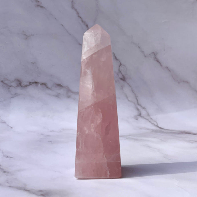 ROSE QUARTZ OBELISK (1) The Crystal Avenues 