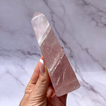 Load image into Gallery viewer, ROSE QUARTZ OBELISK (1) The Crystal Avenues 
