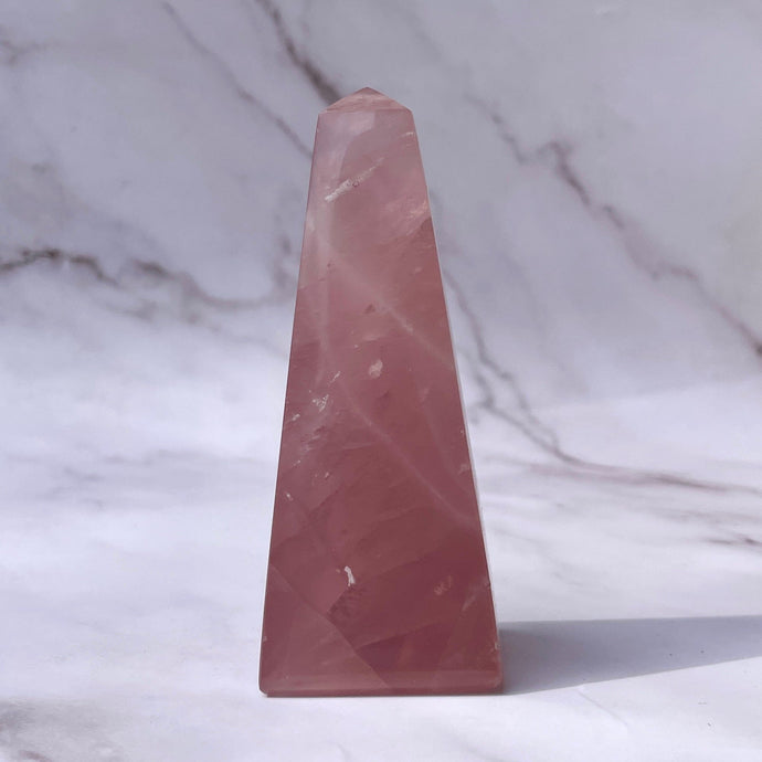 ROSE QUARTZ OBELISK (2) The Crystal Avenues 