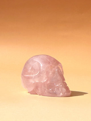 ROSE QUARTZ SKULL (1) The Crystal Avenues 