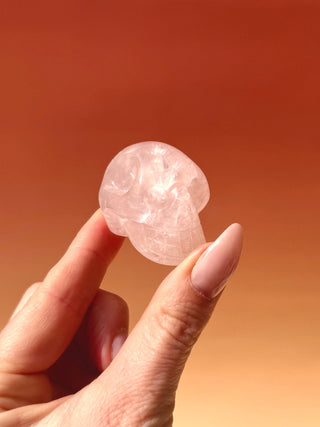 ROSE QUARTZ SKULL (2) The Crystal Avenues 