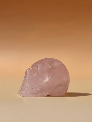 ROSE QUARTZ SKULL (2) The Crystal Avenues 