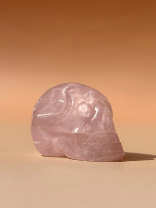 ROSE QUARTZ SKULL (2) The Crystal Avenues 