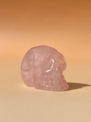 ROSE QUARTZ SKULL (3) The Crystal Avenues 