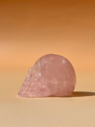 ROSE QUARTZ SKULL (3) The Crystal Avenues 