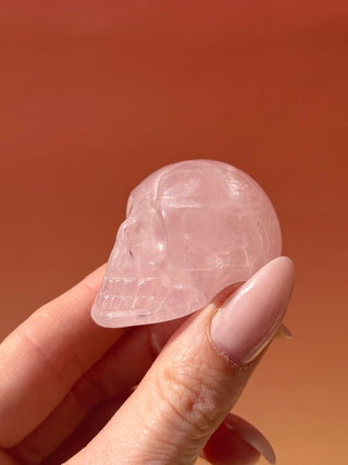ROSE QUARTZ SKULL (3) The Crystal Avenues 