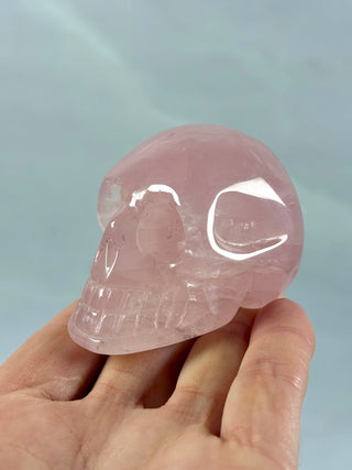 ROSE QUARTZ SKULL - EXCLUSIVE QUALITY (1) Carving The Crystal Avenues 