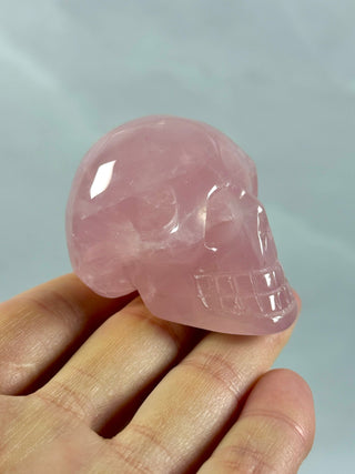 ROSE QUARTZ SKULL - EXCLUSIVE QUALITY (1) Carving The Crystal Avenues 