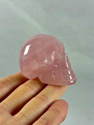 ROSE QUARTZ SKULL - EXCLUSIVE QUALITY (2) Carving The Crystal Avenues 