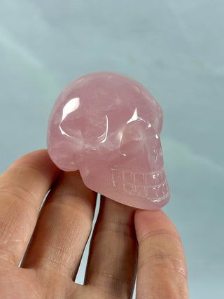 ROSE QUARTZ SKULL - EXCLUSIVE QUALITY (2) Carving The Crystal Avenues 