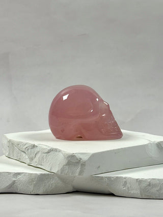 ROSE QUARTZ SKULL - EXCLUSIVE QUALITY (3) Carving The Crystal Avenues 