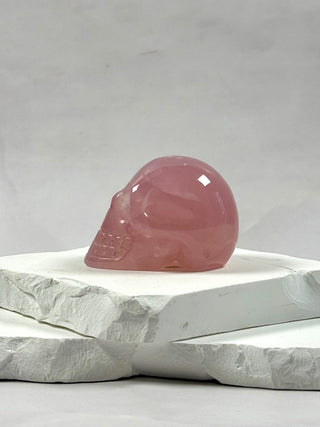 ROSE QUARTZ SKULL - EXCLUSIVE QUALITY (3) Carving The Crystal Avenues 