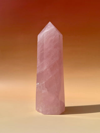 ROSE QUARTZ TOWER 18 CM - EXTRA QUALITY (2) The Crystal Avenues 