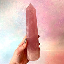 Load image into Gallery viewer, ROSE QUARTZ TOWER DARK - EXTRA QUALITY (1) The Crystal Avenues 
