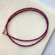Load image into Gallery viewer, RUBY FACET CHOKER NECKLACE Bracelet The Crystal Avenues 
