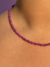 Indlæs billede til gallerivisning RUBY FACET CHOKER NECKLACE - EXCLUSIVE Necklace The Crystal Avenues 
